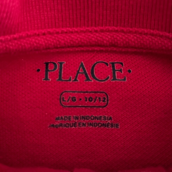 The Children’s Place Boys Short Sleeve Polo Shirt, Red, Size L (10/12) - Picture 5 of 6